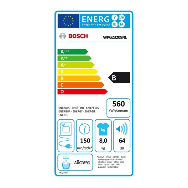 BOSCH WPG23209NL