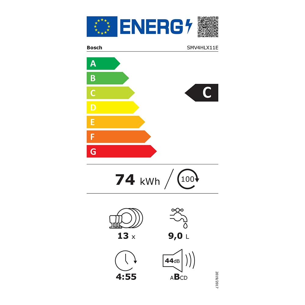 Bosch SMV4HLX11E energielabel