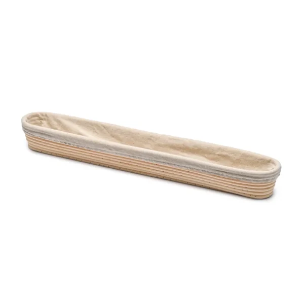 Rijsmandje riet baguette 58 centimeter lang, 11 centimeter breed en 7 centimeter hoog