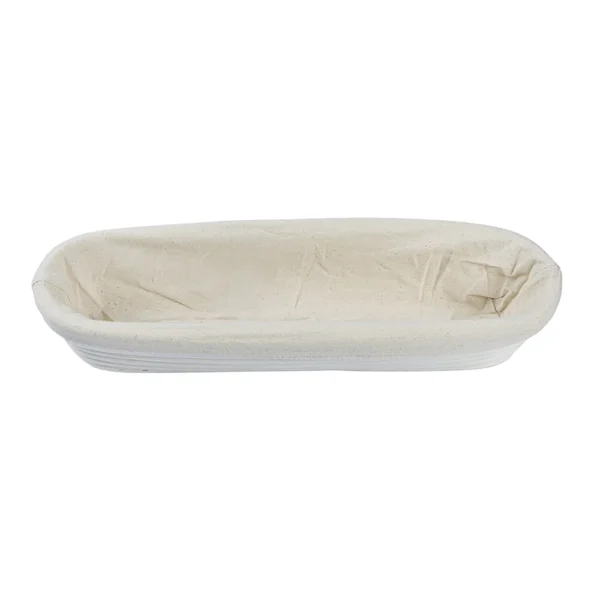 Rijsmandje voor stokbrood inclusief linnen doek