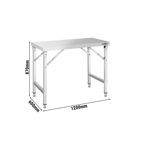 RVS inklapbare werktafel
