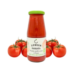 Biologische tomatensaus fles van 425 gram