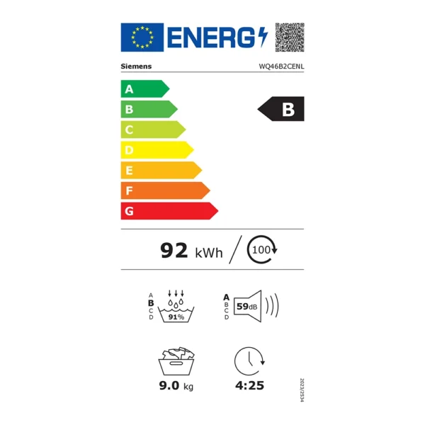Siemens WQ46B2CENL IQ700 extraKlasse