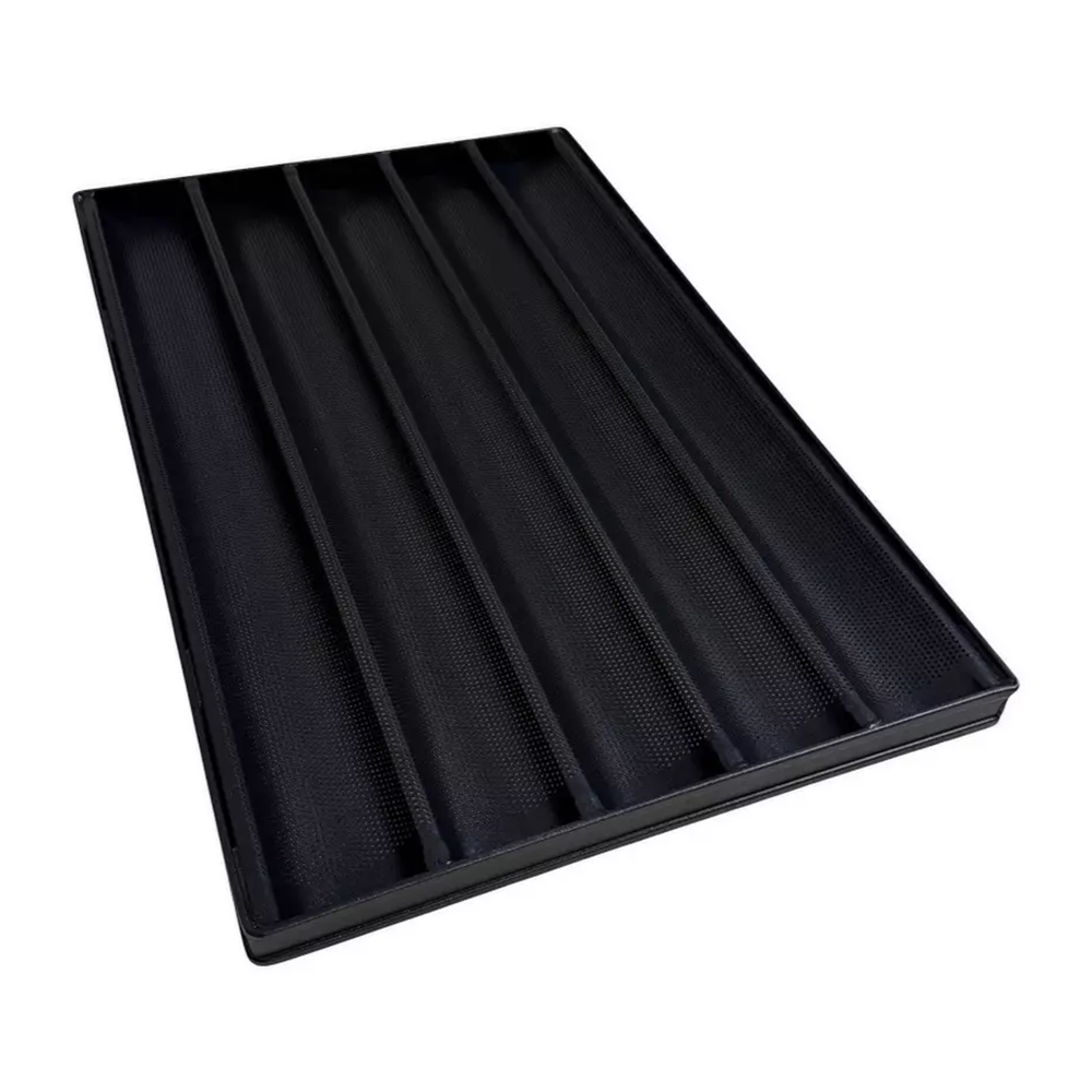Stokbrood bakplaat aluminium perfo teflon 40x60 centimeter