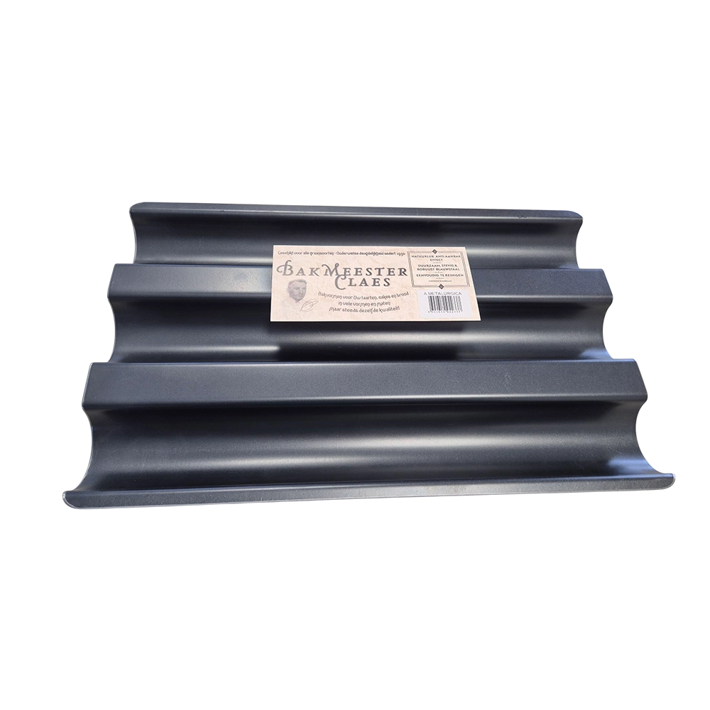 Stokbroodplaat blauwstaal 24x37 centimeter