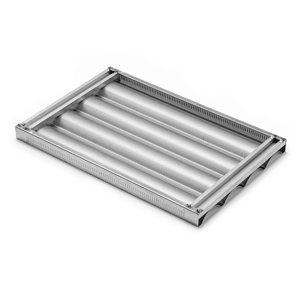 Stokbrood bakplaat aluminium perfo 40x60 centimeter