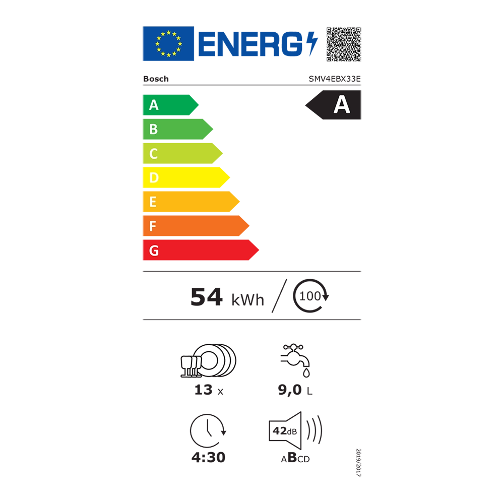 Bosch SMV4EBX33E energielabel